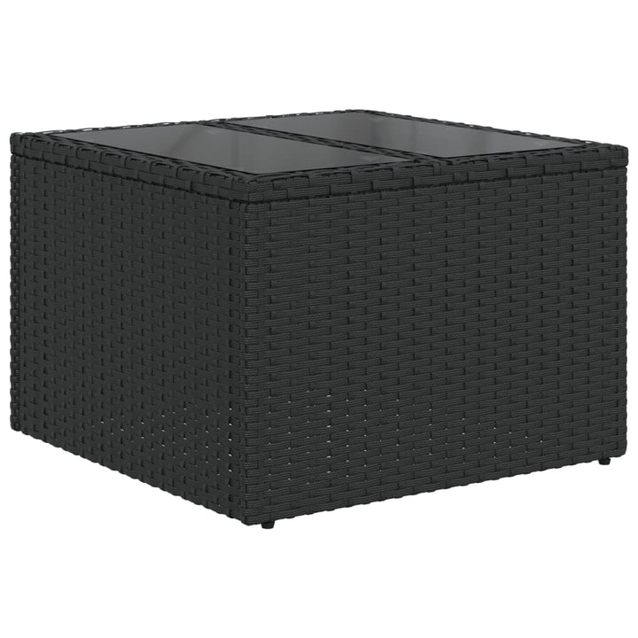 sofasæt til haven 10 dele med hynder polyrattan sort