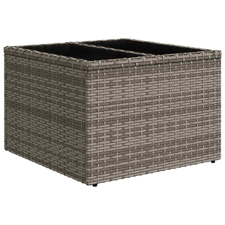 loungesæt til haven 11 dele med hynder polyrattan grå