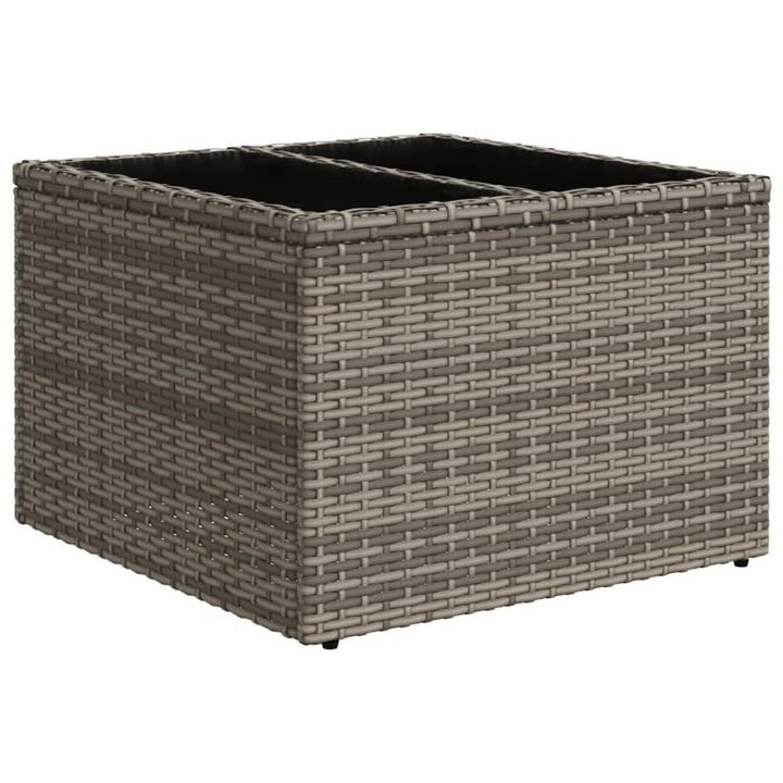 loungesæt til haven 11 dele med hynder polyrattan grå