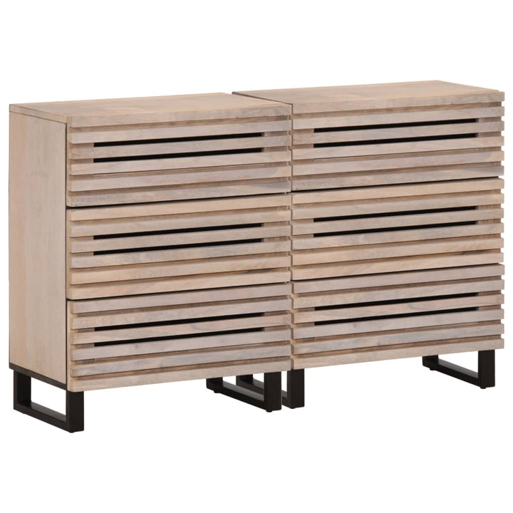 skænke 2 stk. 60x34x75 cm massivt mangotræ