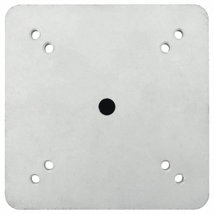 nedgravet parasolbase 16x16x39,5 cm stål sølvfarvet
