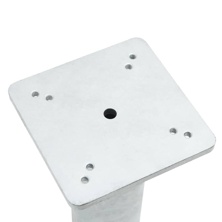 nedgravet parasolbase 16x16x39,5 cm stål sølvfarvet