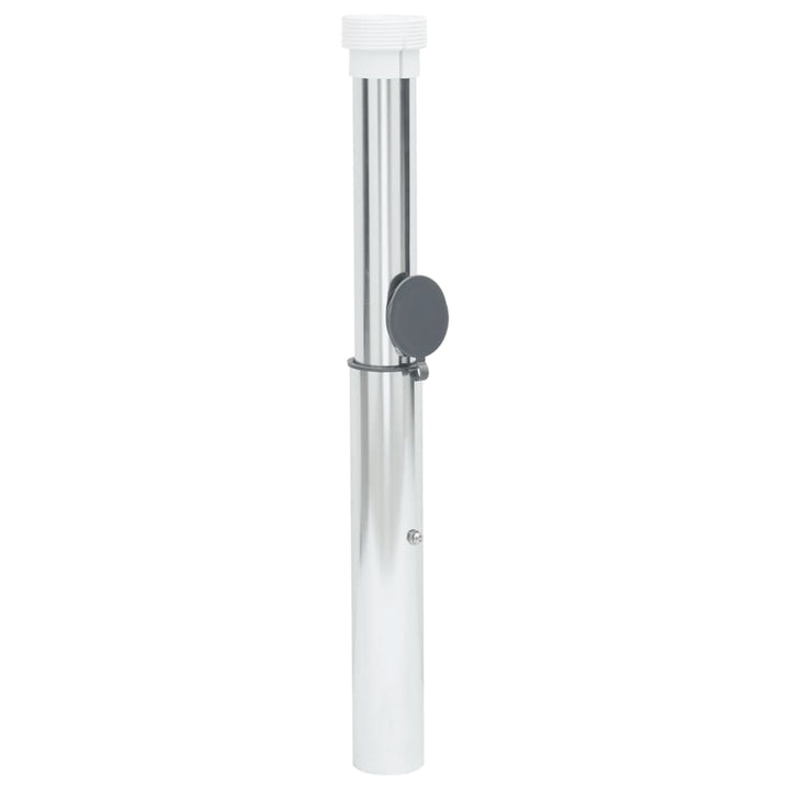 nedgravet parasolholder til 40-50 mm stang aluminium sølvfarvet