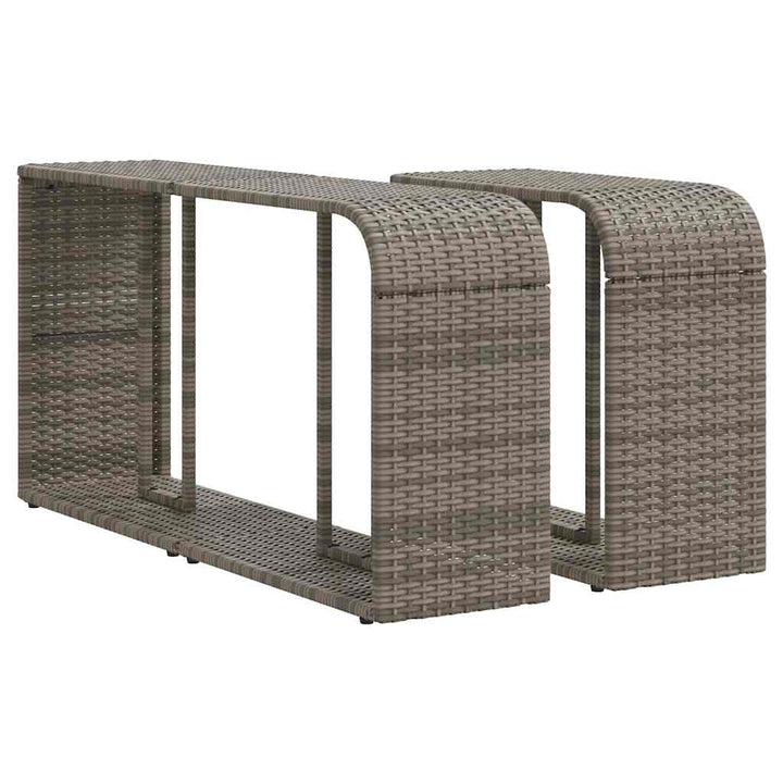 sofasæt til haven 10 dele med hynder polyrattan lysegrå