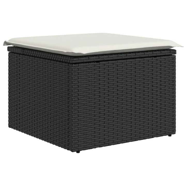 sofasæt til haven 10 dele med hynder polyrattan brun
