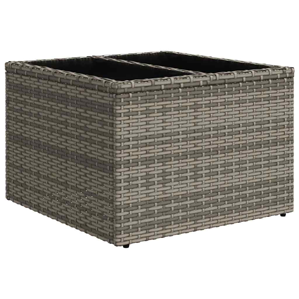 loungesæt til haven 11 dele med hynder polyrattan grå