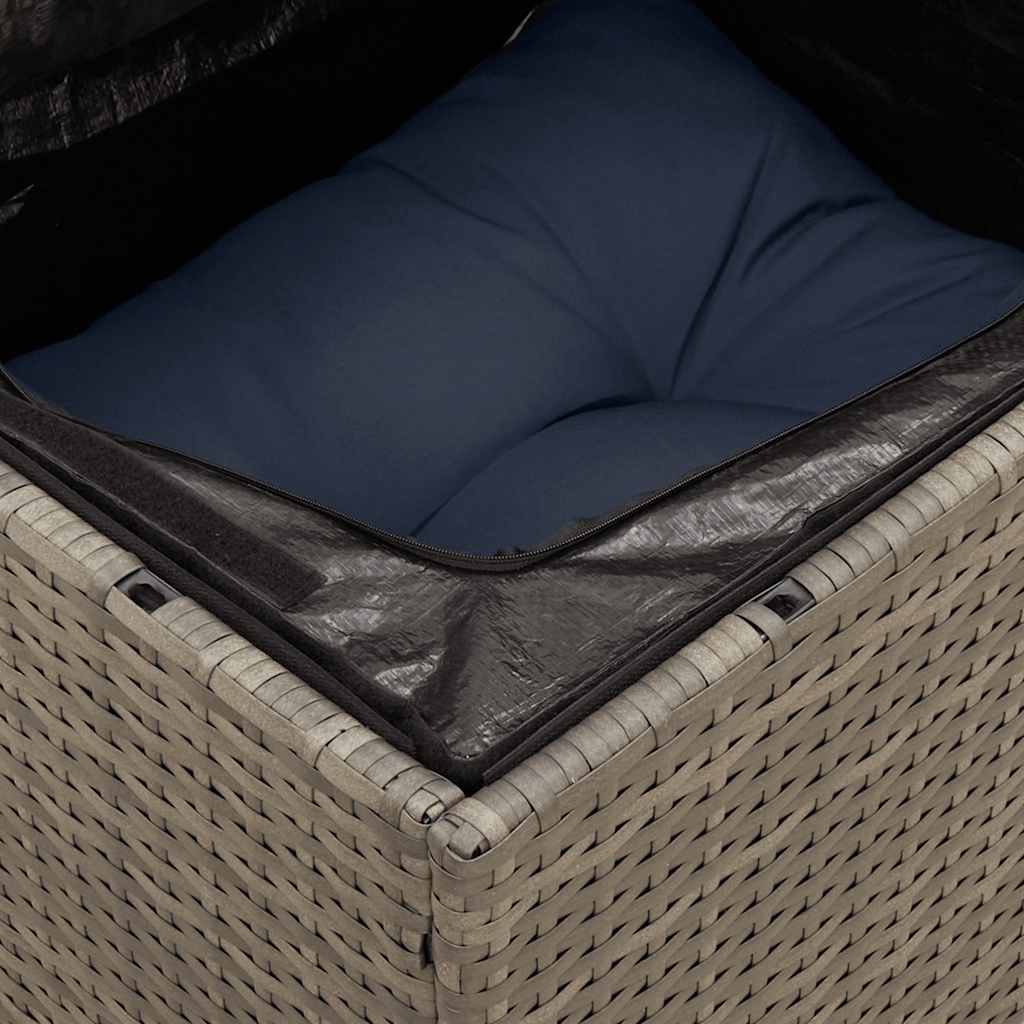 sofaesæt til haven 7 dele med hynder polyrattan grå