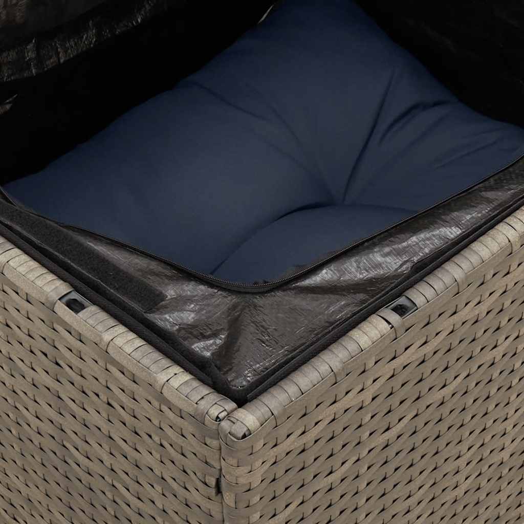 sofasæt til haven 13 dele med hynder polyrattan grå