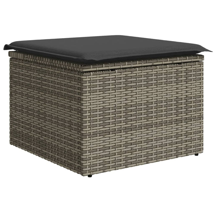 sofaesæt til haven 7 dele med hynder polyrattan grå