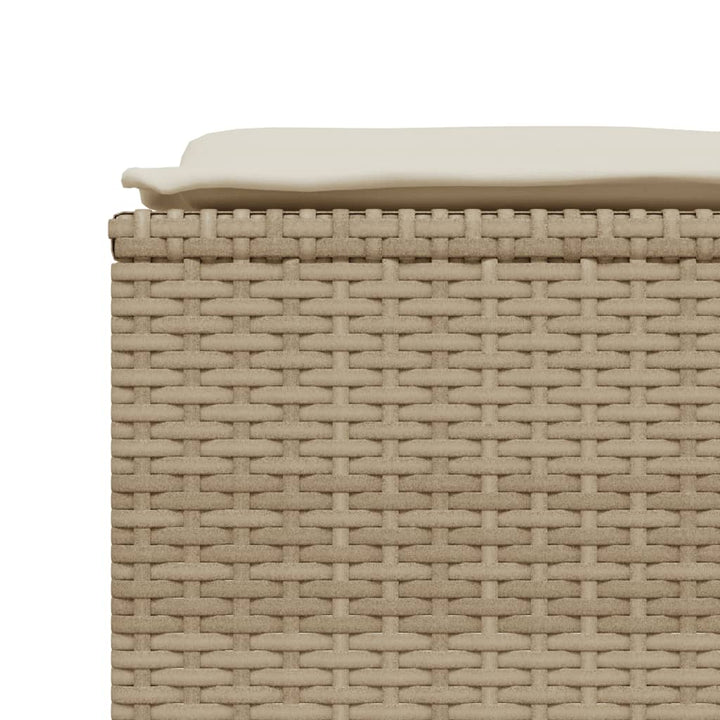 sofasæt til haven 5 dele med hynder polyrattan beige