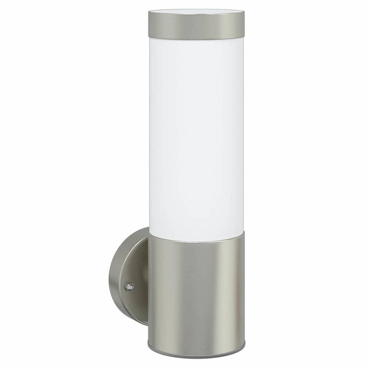 Udendørs væglampe 2 pcs Sølv 12 x 8,5 x 27 cm