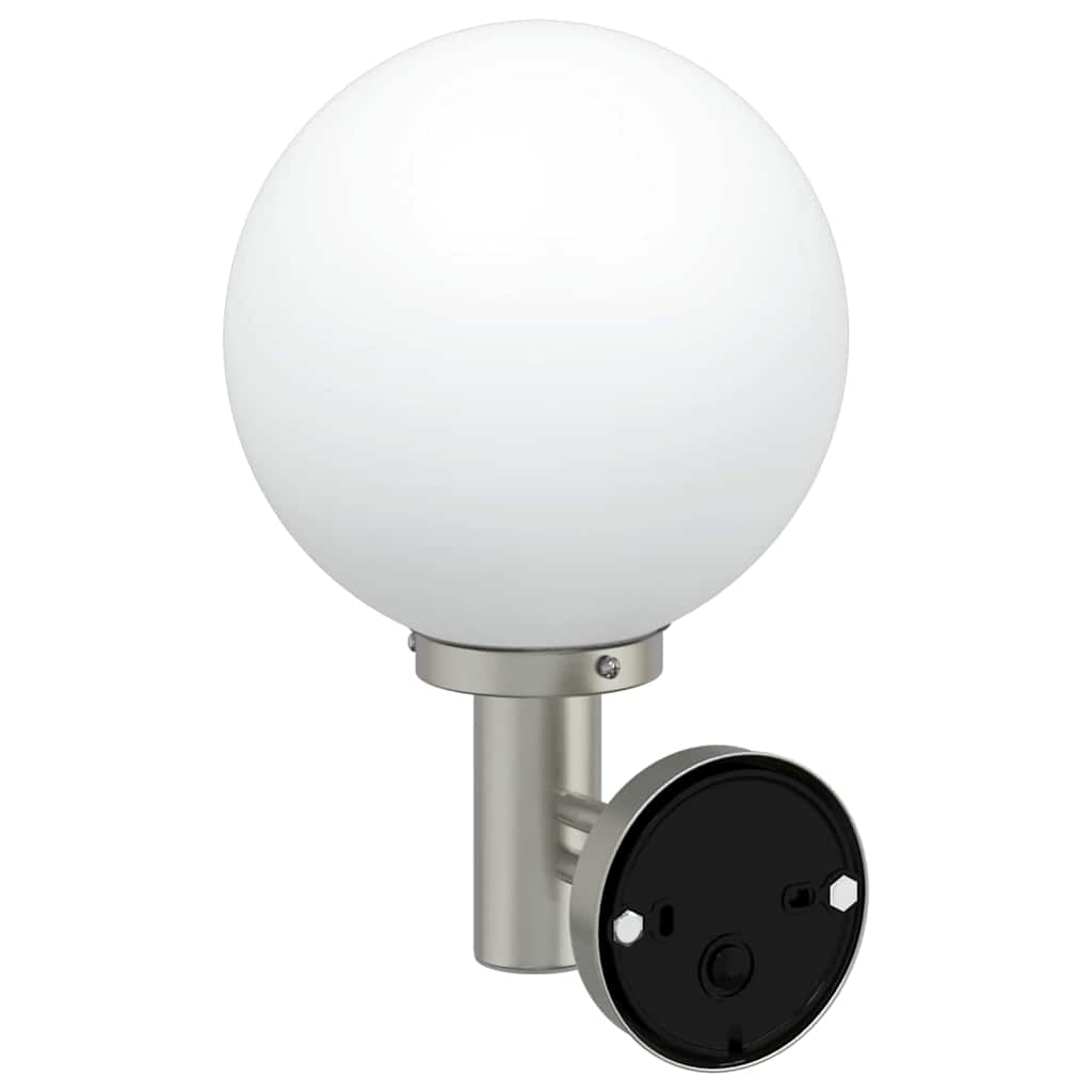 Udendørs væglampe Sølv 28 x 25 x 38 cm Rustfrit stål og plastik