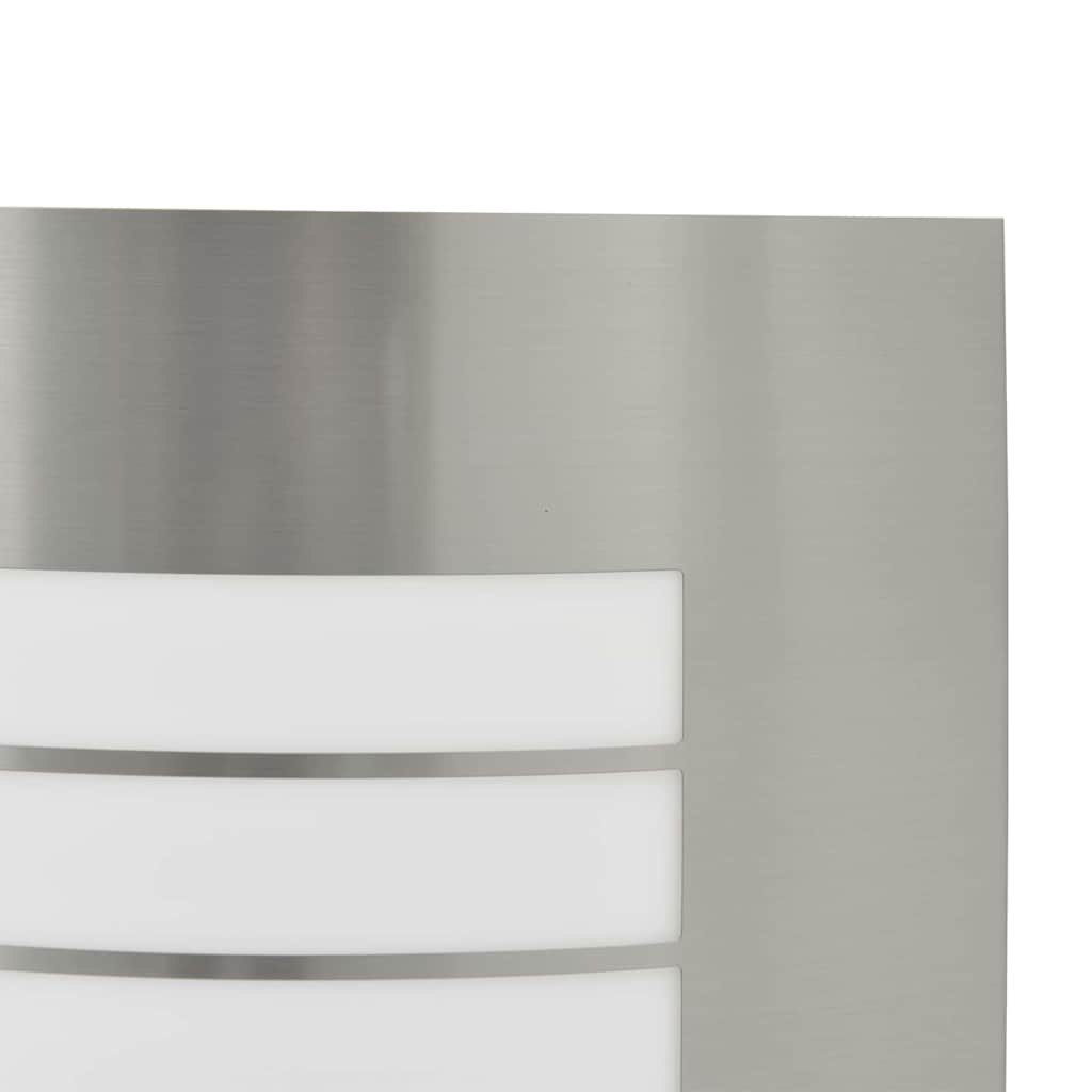Udendørs væglampe 2 pcs Sølv 23,5 x 9 x 26 cm