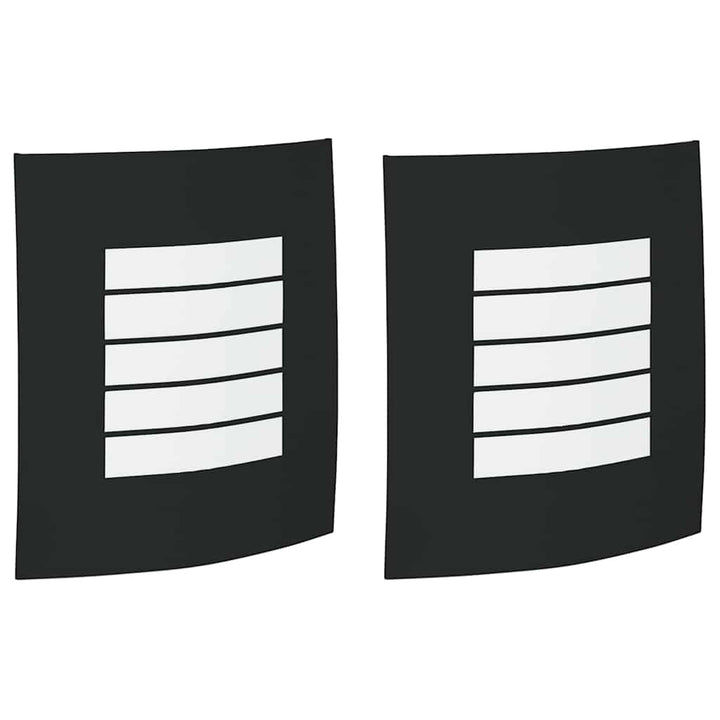 Udendørs væglampe 2 pcs Sort 23,5 x 9 x 26 cm