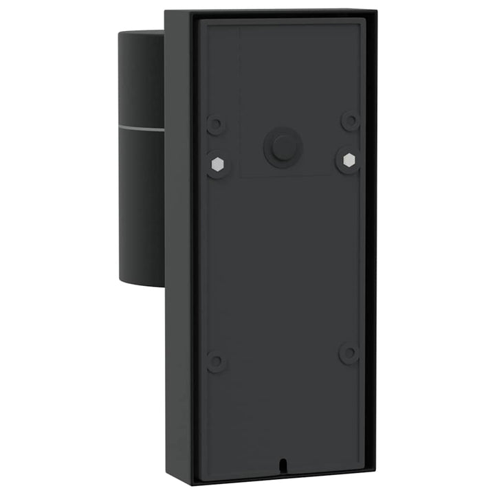 Udendørs væglampe 2 pcs Sort 6,5 x 10,5 x 16 cm