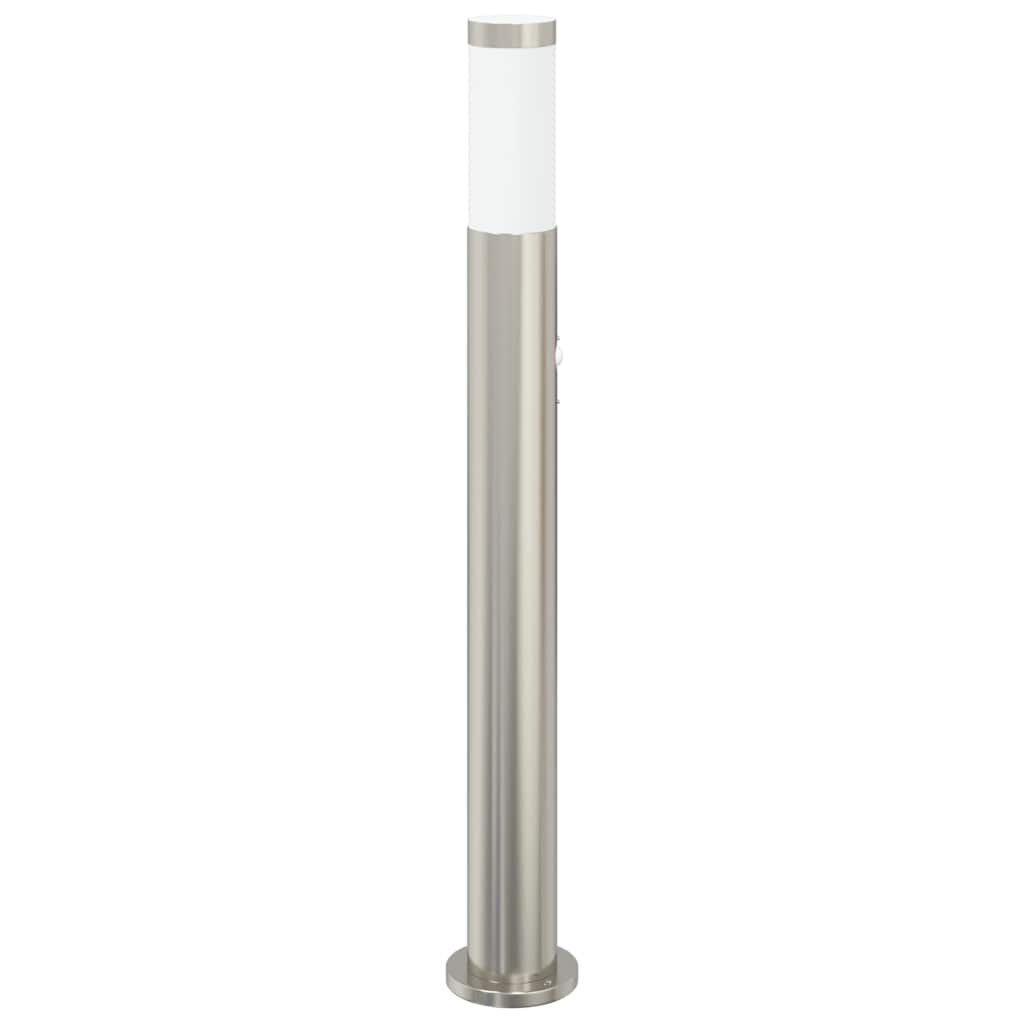 pullertlampe med sensor 80 cm rustfrit stål IP44