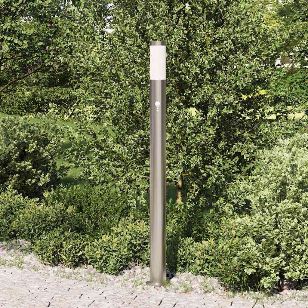 pullertlampe med sensor 110 cm rustfrit stål IP44