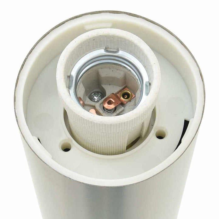pullertlampe med sensor og stikkontakt 80 cm rustfrit stål IP44