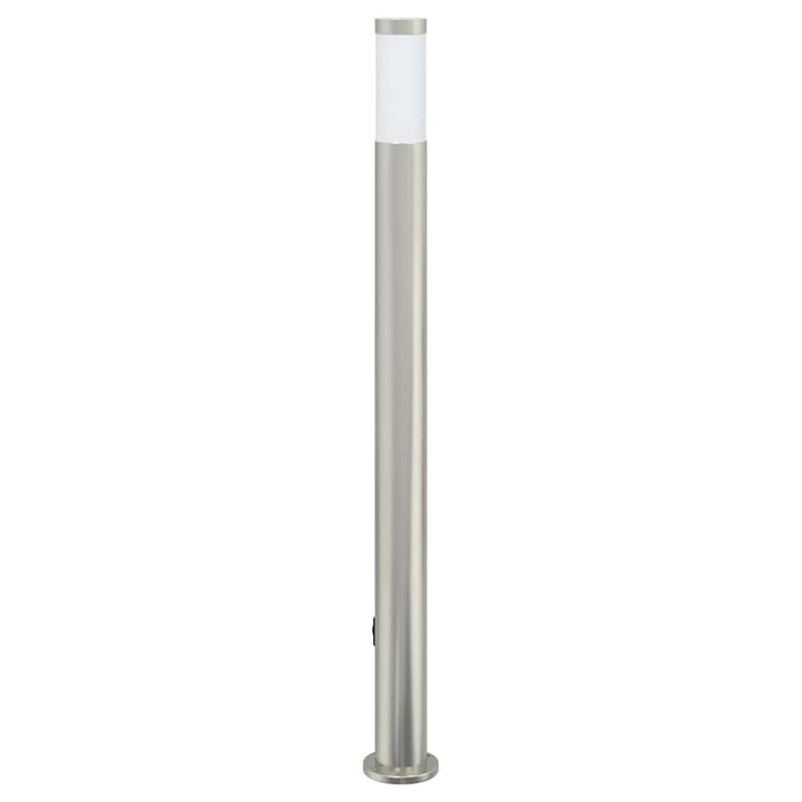 pullertlampe med sensor og stikkontakt 110 cm rustfrit stål IP44