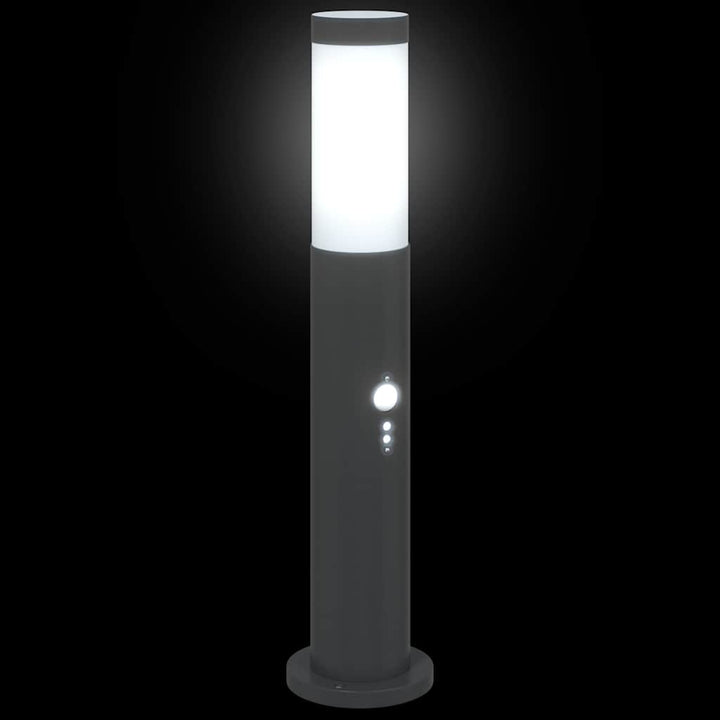 pullertlampe med sensor 50 cm rustfrit stål IP44