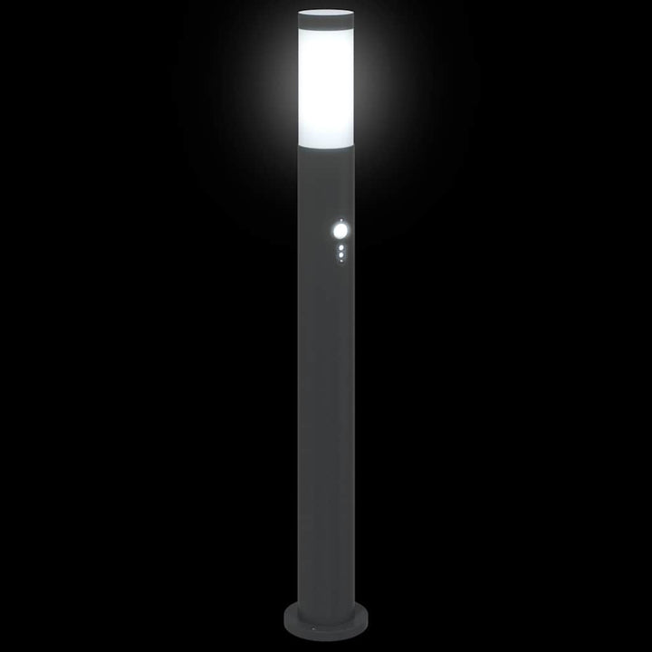pullertlamper med sensor 3 stk. 80 cm rustfrit stål IP44