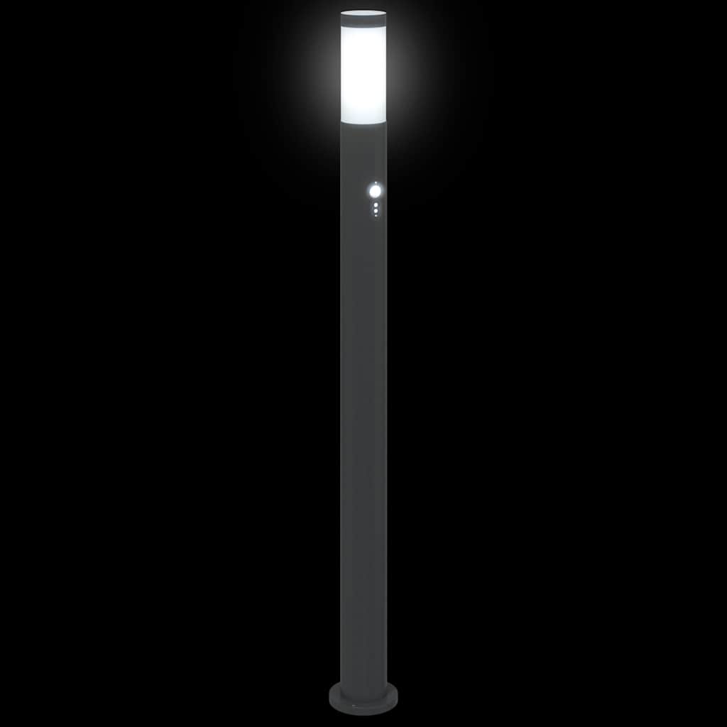 pullertlampe med sensor 110 cm rustfrit stål IP44