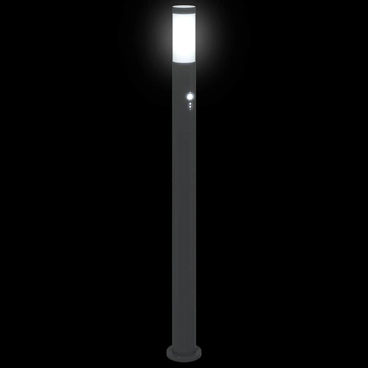 pullertlampe med sensor 110 cm rustfrit stål IP44