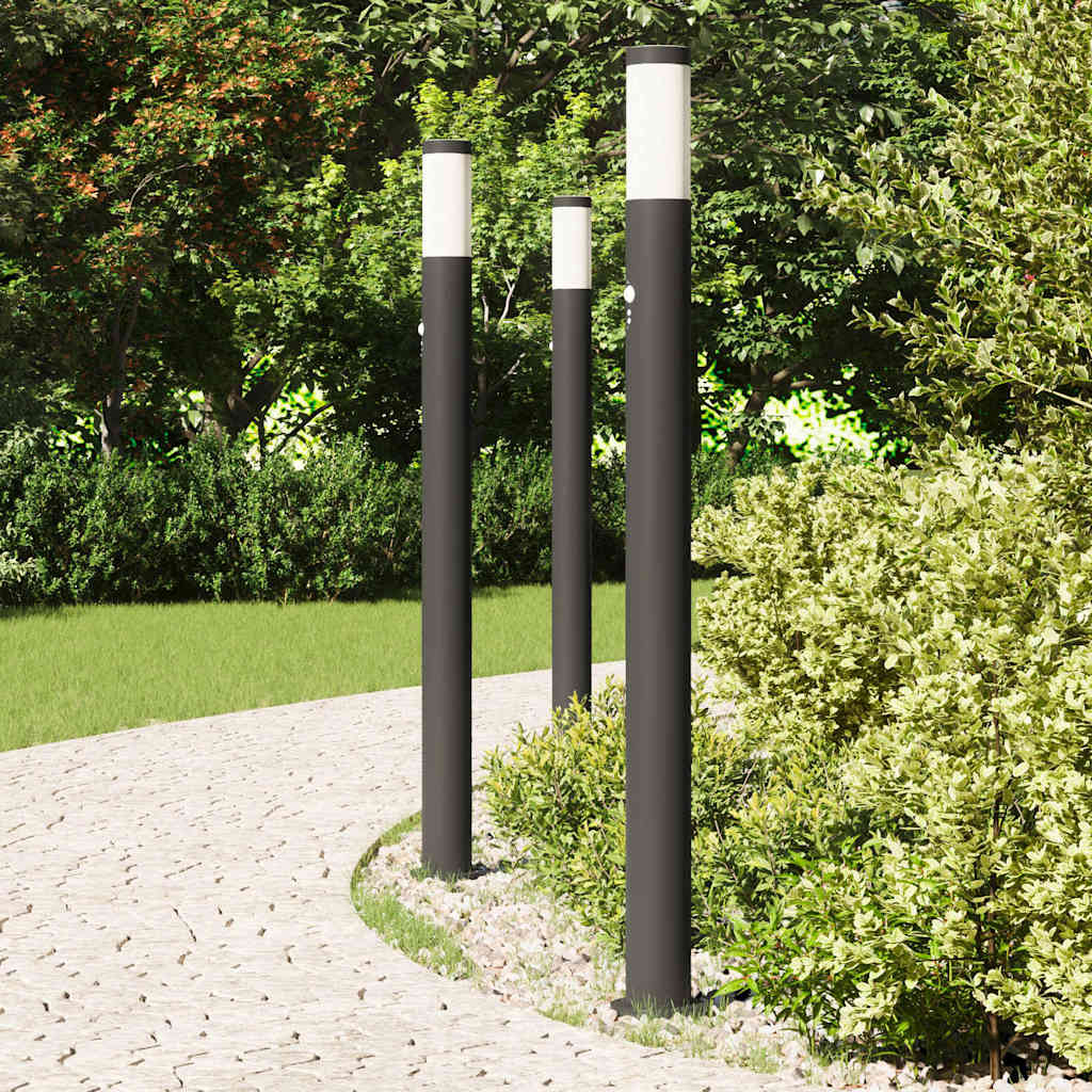 pullertlamper med sensor 3 stk. 110 cm rustfrit stål IP44