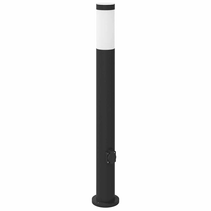 pullertlamper med stikkontakt 3 stk. 80 cm rustfrit stål IP44