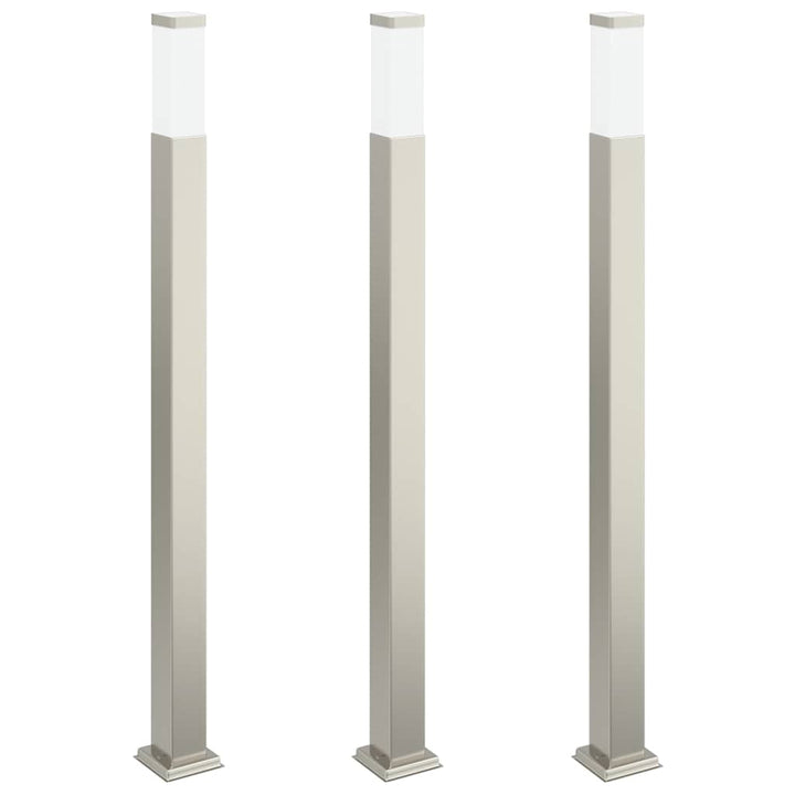 pullertlamper 3 stk. 110 cm rustfrit stål IP44