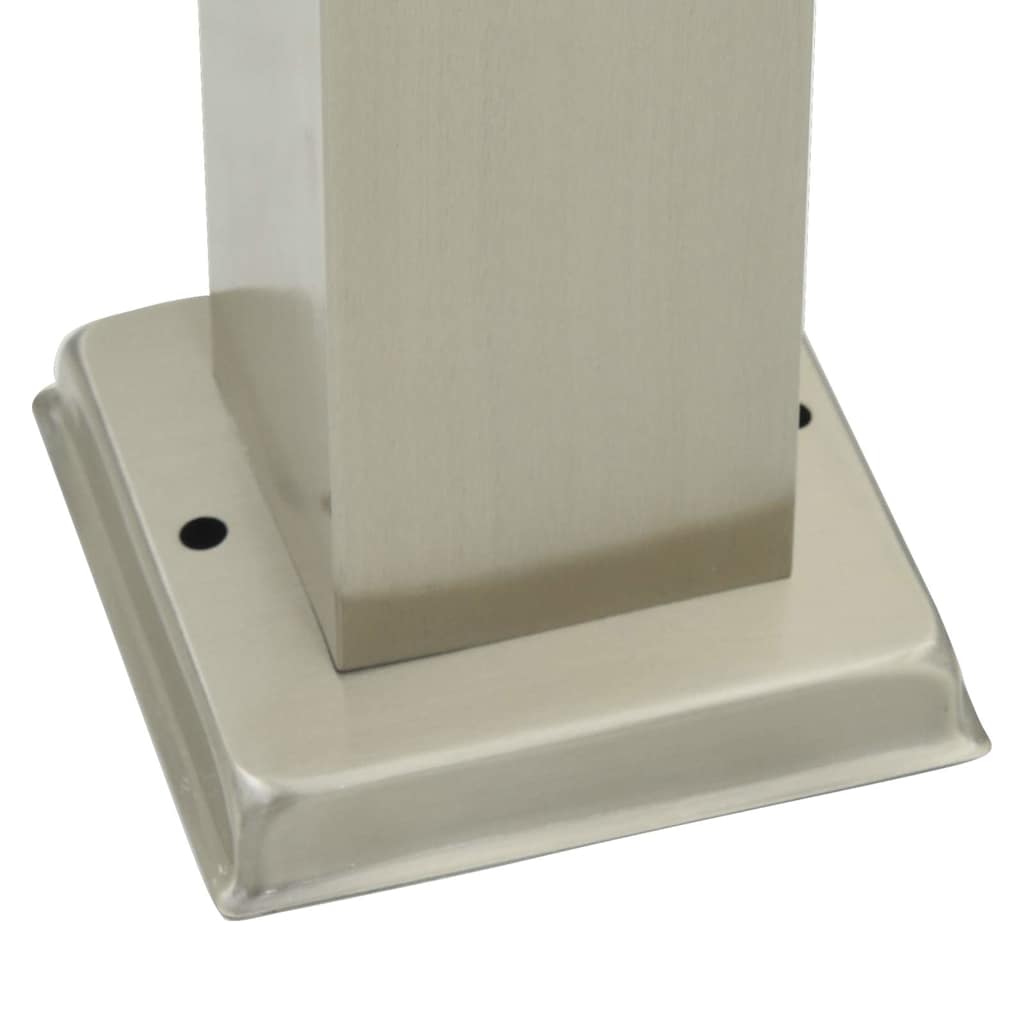 pullertlamper med stikkontakt 3 stk. 80 cm rustfrit stål IP44