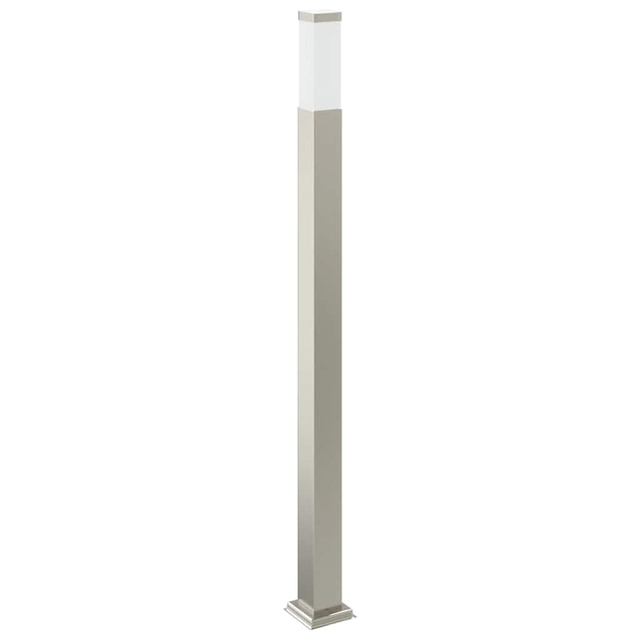 pullertlampe med stikkontakt 110 cm rustfrit stål IP44