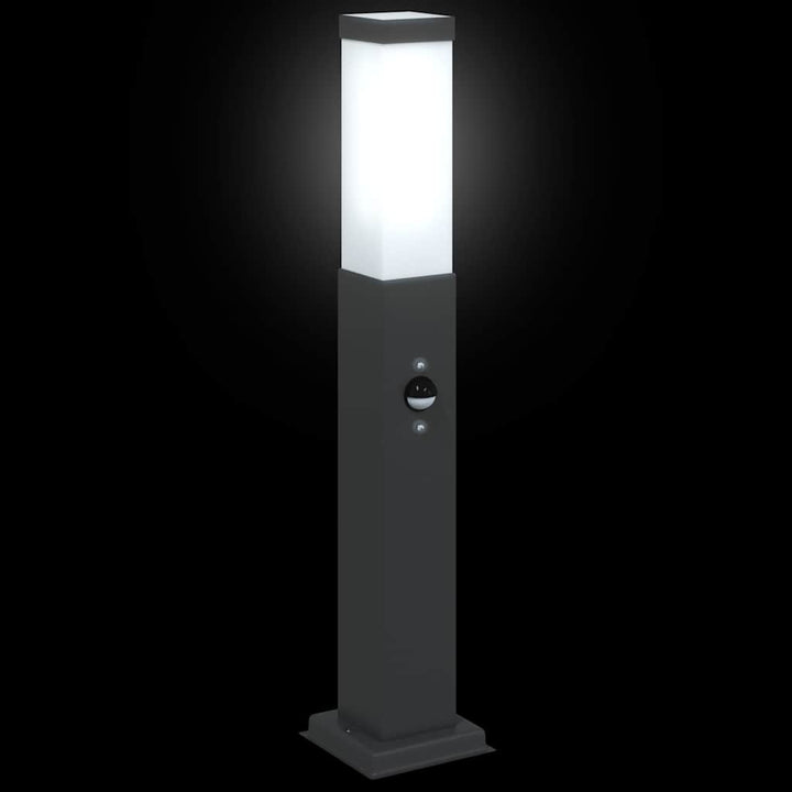 pullertlampe med sensor 50 cm sort IP44