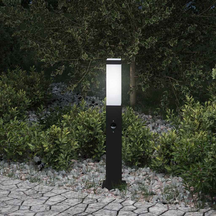 pullertlampe med sensor 50 cm sort IP44