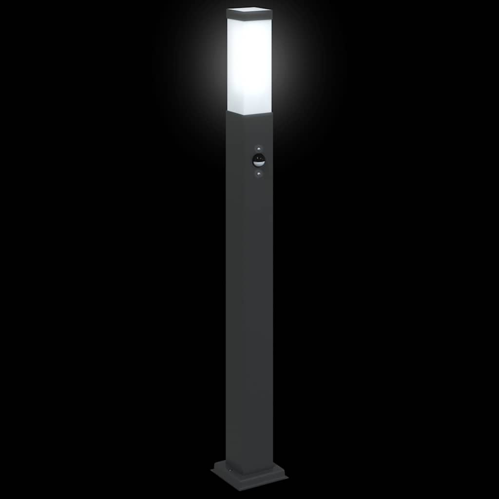 pullertlamper med sensor 3 stk. 80 cm sort IP44