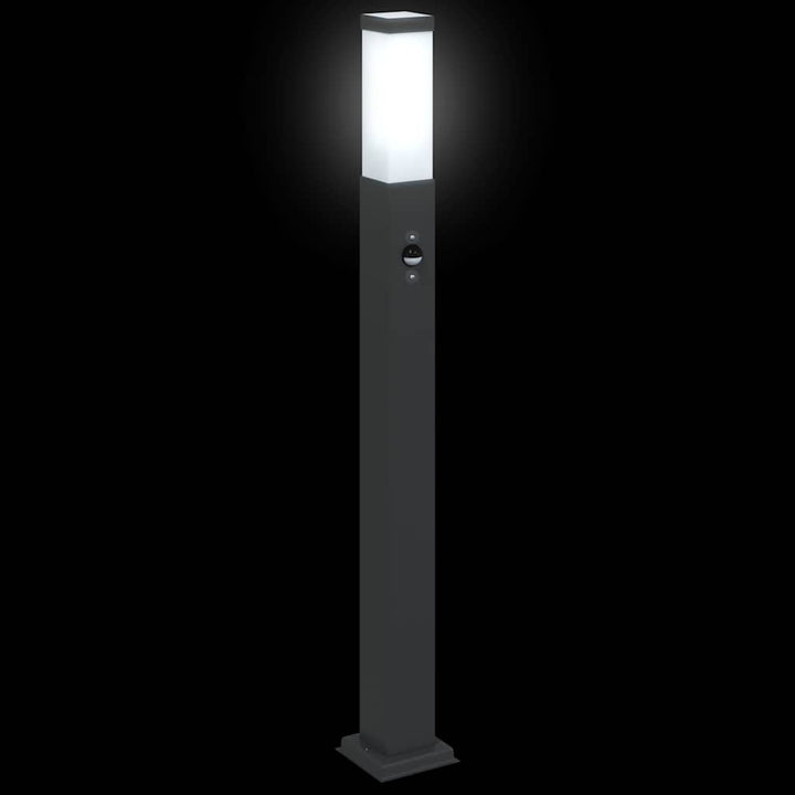 pullertlamper med sensor 3 stk. 80 cm sort IP44