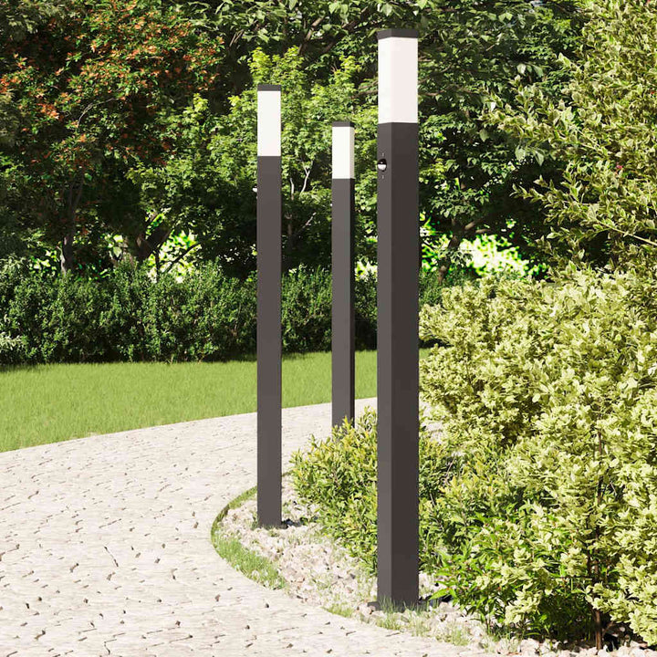 pullertlamper med sensor 3 stk. 110 cm sort IP44