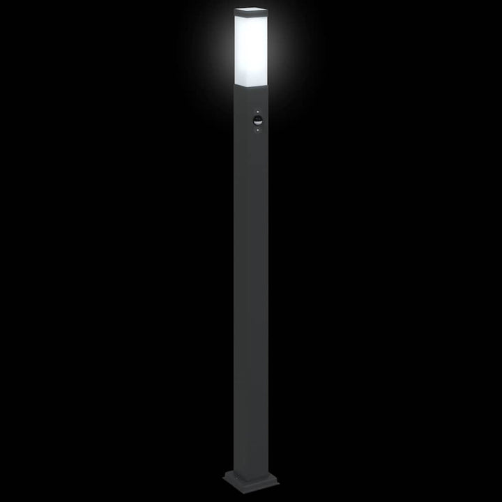 pullertlamper med sensor 3 stk. 110 cm sort IP44
