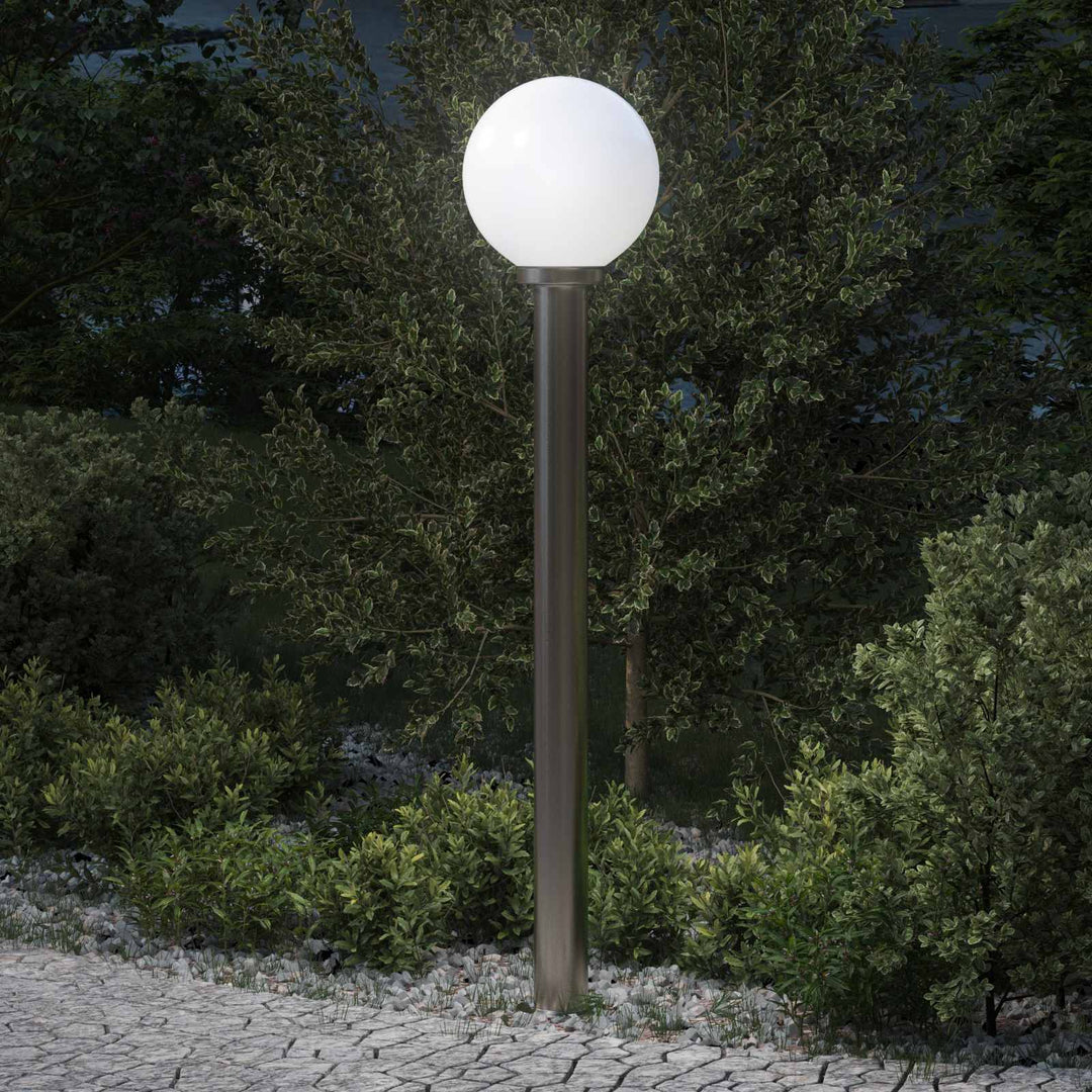 pullertlampe 120 cm rustfrit stål IP44