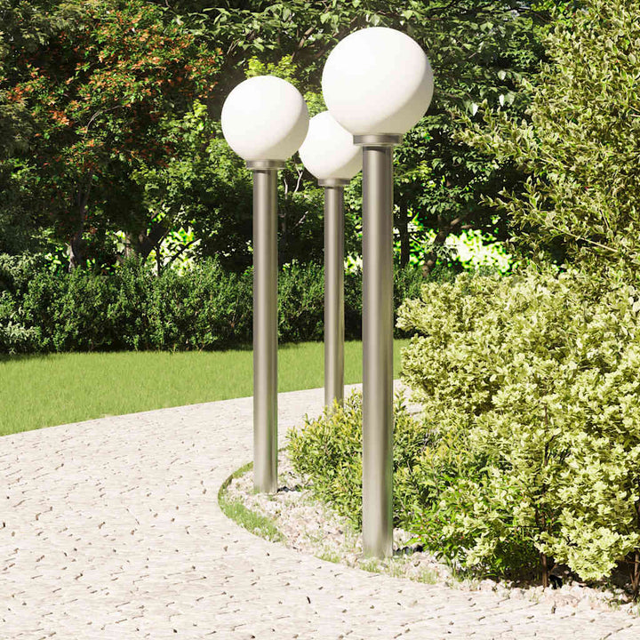pullertlamper 3 stk. 120 cm rustfrit stål IP44