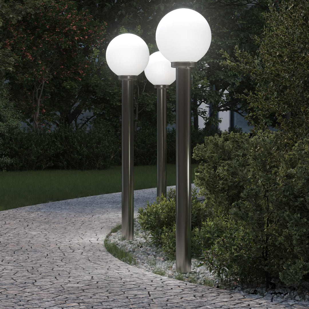 pullertlamper 3 stk. 120 cm rustfrit stål IP44