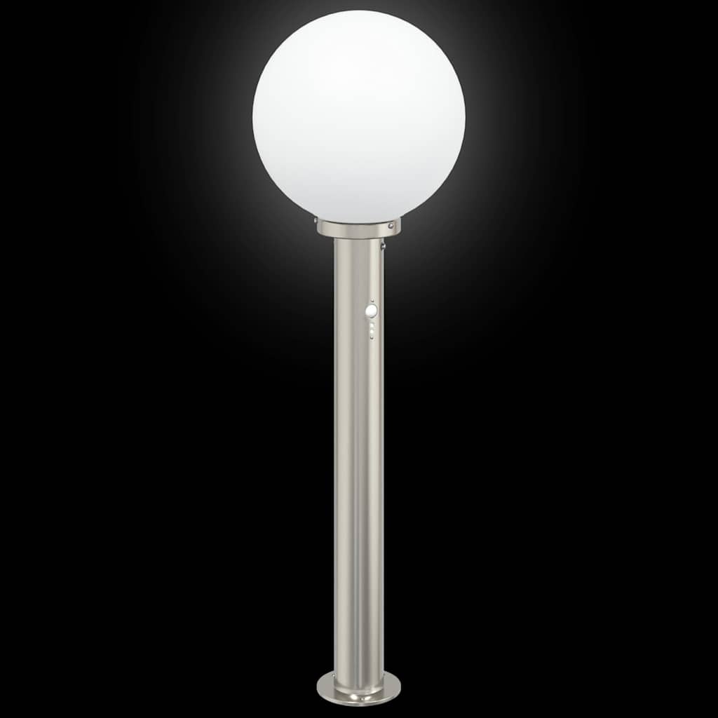 pullertlampe med sensor 80 cm rustfrit stål IP44