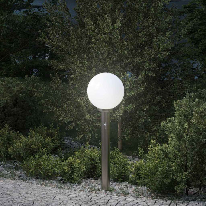 pullertlampe med sensor 80 cm rustfrit stål IP44