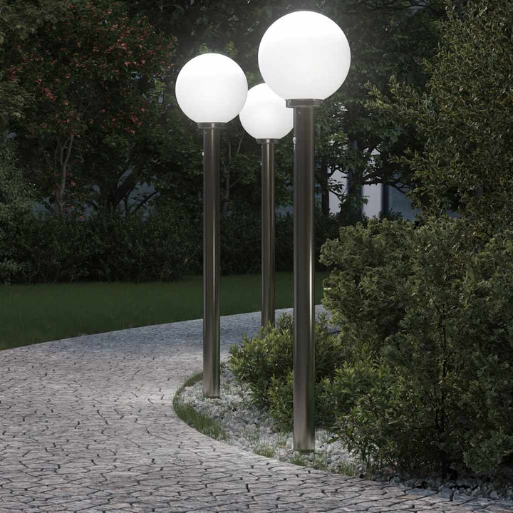 pullertlamper med sensor 3 stk. 120 cm rustfrit stål IP44
