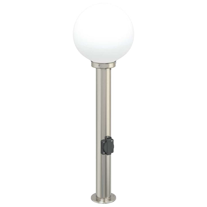 pullertlamper med stikkontakt 3 stk. 80 cm rustfrit stål IP44