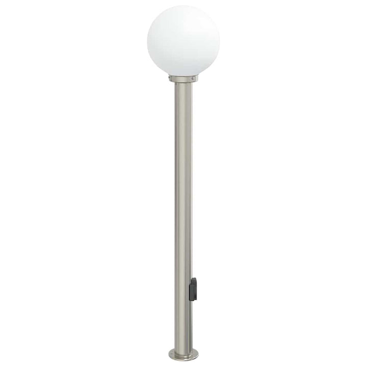 pullertlampe med stikkontakt 120 cm rustfrit stål IP44