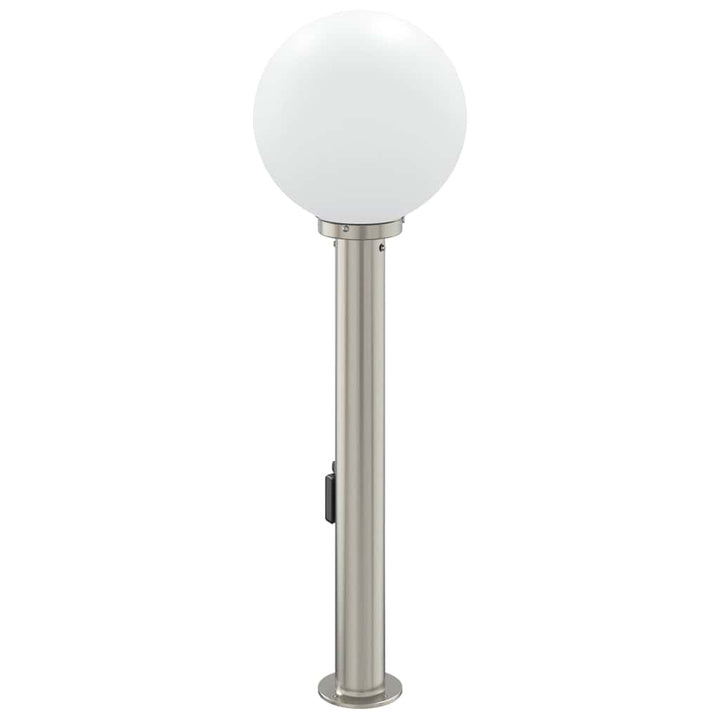 pullertlampe med sensor og stikkontakt 80 cm rustfrit stål IP44