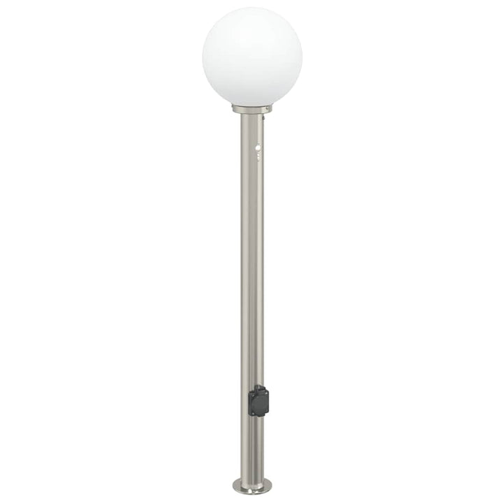 pullertlampe med sensor og stikkontakt 120 cm rustfrit stål IP44