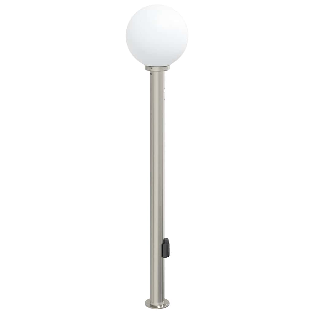 pullertlampe med sensor og stikkontakt 120 cm rustfrit stål IP44