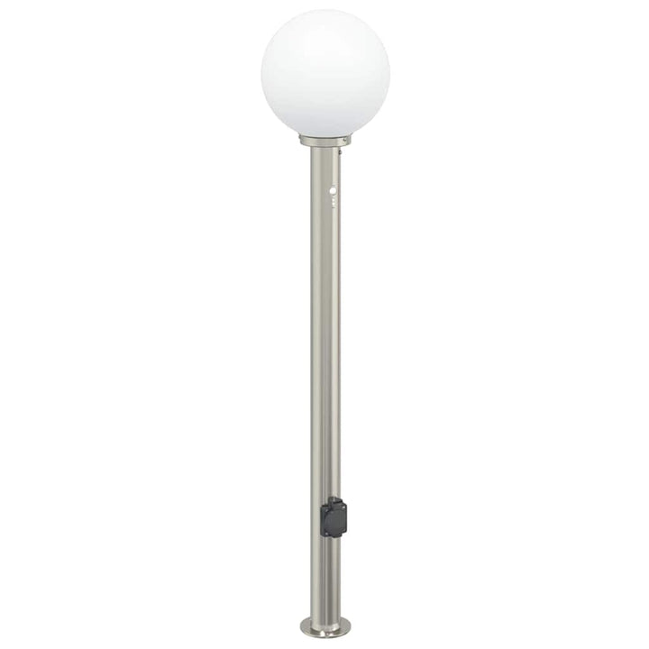 pullertlamper med sensor og stikkontakt 3 stk. 120 cm rustfrit stål IP44